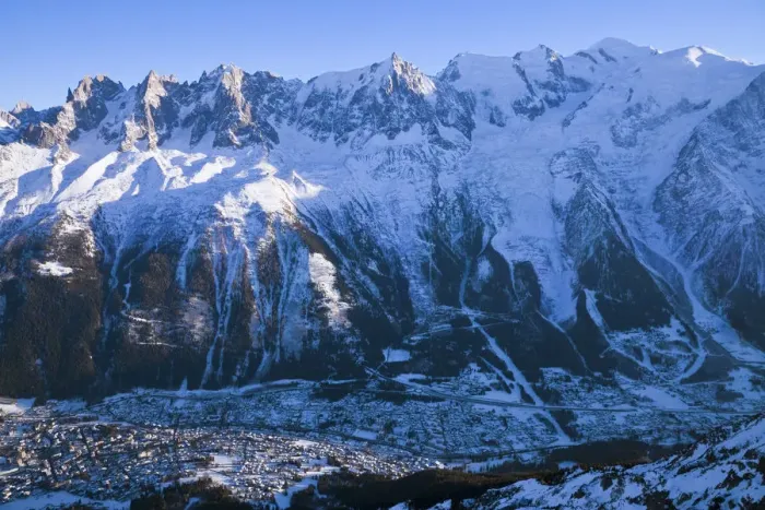 Framed Print : Chamonix, Mont-Blanc, French Alps, Haute Savoie, Chamonix, France