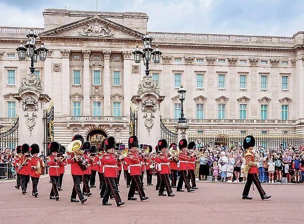 Changing of the Guard at Buckingham Palace, London, England, United Kingdom