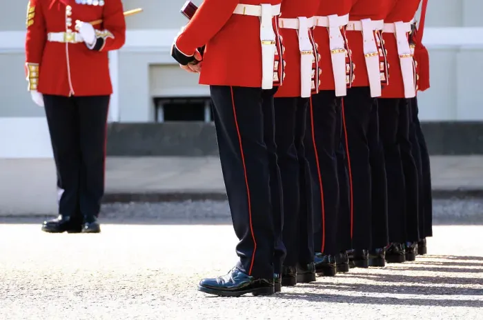 Framed Print : Changing the Guard ceremony (Guard Mounting) outside Wellington Barracks, London, England Framed Print : Changing the Guard ceremony (Guard Mounting) outside Wellington Barracks, London, England