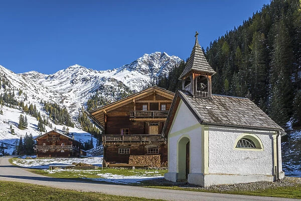 Chapel on the Alp Unterstalleralm, Innervillgraten, Villgraten valley, East Tyrol