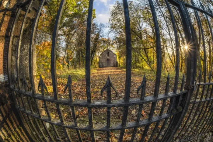 Framed Print : Chapel in autumn, Perthshire, Scotland
