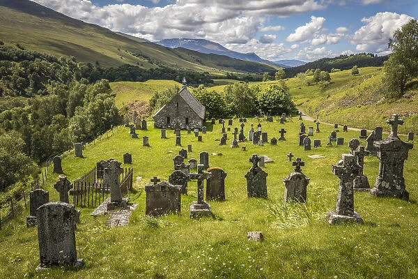 Chapel and cemetery of Cille Choirill at Achluachrach, Roy Bridge, Highlands, Scotland