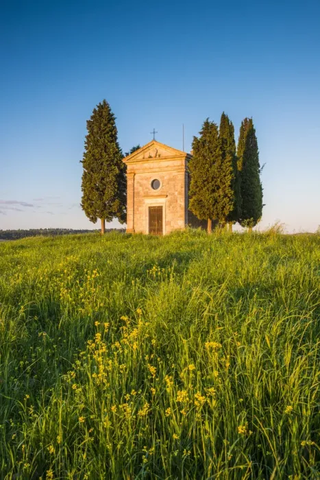 Framed Print : Chapel Madonna di Vitaleta, Val d Orcia, Tuscany, Italy Framed Print : Chapel Madonna di Vitaleta, Val d Orcia, Tuscany, Italy