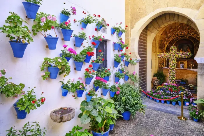Framed Print : Chapel of San Basilio district, full of flowers during the Cruces de Mayo (May Crosses) Festival. Cordoba, Andalucia. Spain Framed Print : Chapel of San Basilio district, full of flowers during the Cruces de Mayo (May Crosses) Festival. Cordoba, Andalucia. Spain