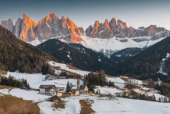 Framed Print : The chapel of Santa Magdalena in Val di Funes. Dolomites, Italy Framed Print : The chapel of Santa Magdalena in Val di Funes. Dolomites, Italy