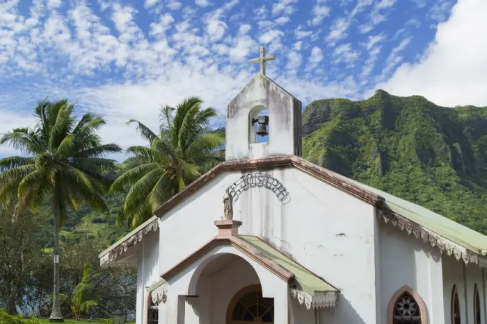 Framed Print : Chapel of St Joseph, Moorea, Society Islands, French Polynesia Framed Print : Chapel of St Joseph, Moorea, Society Islands, French Polynesia