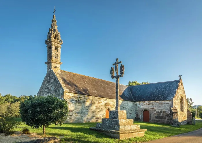 Framed Print : Chapelle Saint-Jean in the village of Saint-Nic, Finistere, Brittany, France Framed Print : Chapelle Saint-Jean in the village of Saint-Nic, Finistere, Brittany, France