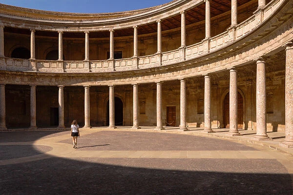 Charles V Palace, Alhambra, Granada, Andalusia, Spain