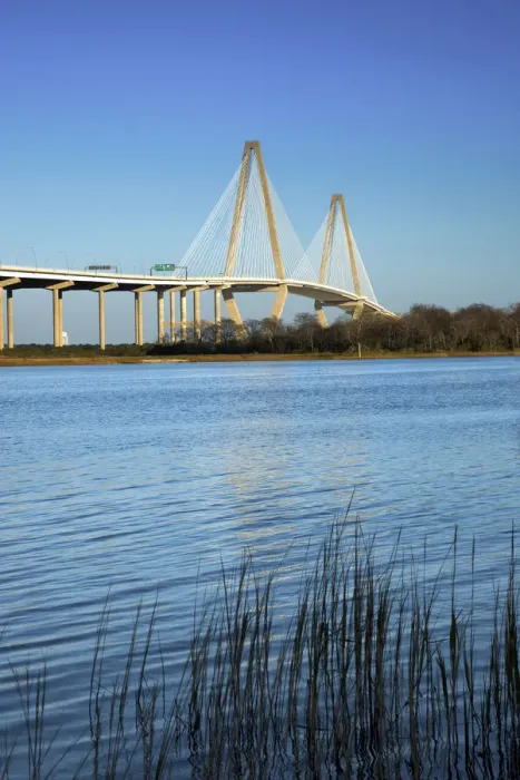 Framed Print : Charleston, South Carolina, Arthur Ravenel Junior Bridge, Cable-Stayed Bridge, Cooper Framed Print : Charleston, South Carolina, Arthur Ravenel Junior Bridge, Cable-Stayed Bridge, Cooper