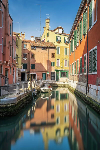 Charming water canal, Venice, Veneto, Italy