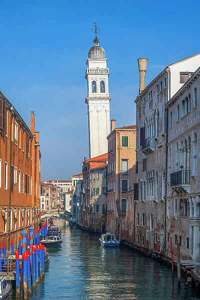 Charming water canal, Venice, Veneto, Italy