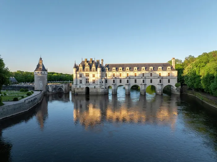 Framed Print : Chateau de Chenonceau on the Cher river, UNESCO World Heritage site, Centre-Val de Loire, France