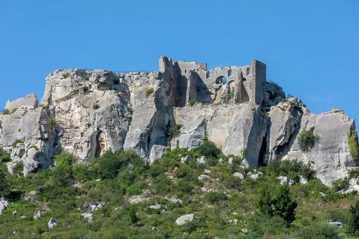 Framed Print : The Chateau des Baux, Les Baux-de-Provence, Provence-Alpes-Cote d'Azur, France