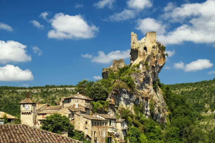 Framed Print : Chateau de Penne, Tarn, Occitainie, France