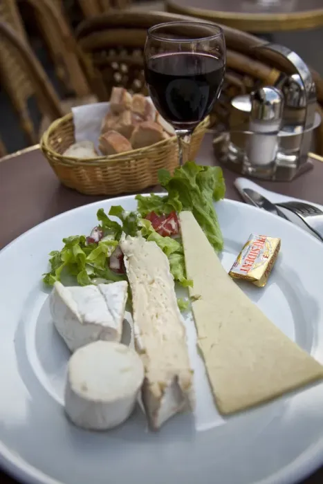 Framed Print : Cheese and wine in cafe / Bistro, Latin Quarter, Paris, France Framed Print : Cheese and wine in cafe / Bistro, Latin Quarter, Paris, France