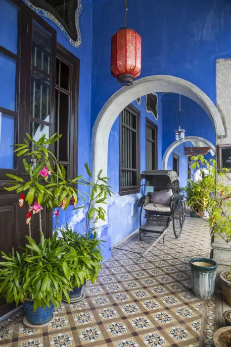 Framed Print : Cheong Fatt Tze Mansion (Blue Mansion) & boutique hotel, George Town, Penang Island Framed Print : Cheong Fatt Tze Mansion (Blue Mansion) & boutique hotel, George Town, Penang Island