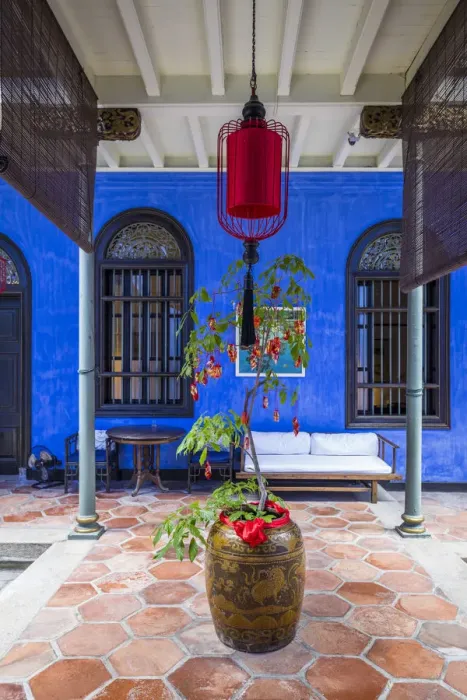 Framed Print : Cheong Fatt Tze Mansion (Blue Mansion) & boutique hotel, George Town, Penang Island Framed Print : Cheong Fatt Tze Mansion (Blue Mansion) & boutique hotel, George Town, Penang Island