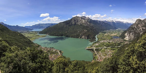 Chiavenna valley, Mezzola lake at Como lake in Lombardy, Italy