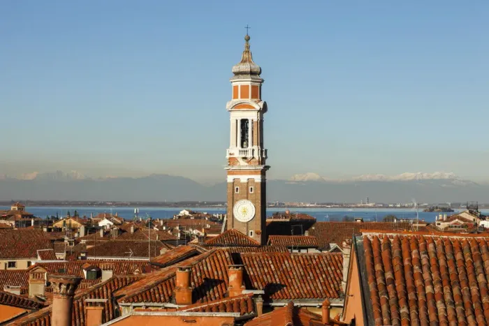 Framed Print : Chiesa dei Santi Apostoli and the Alps, Venice, Veneto, Italy Framed Print : Chiesa dei Santi Apostoli and the Alps, Venice, Veneto, Italy