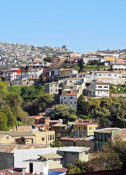 Chile, Cityscape of Valparaiso