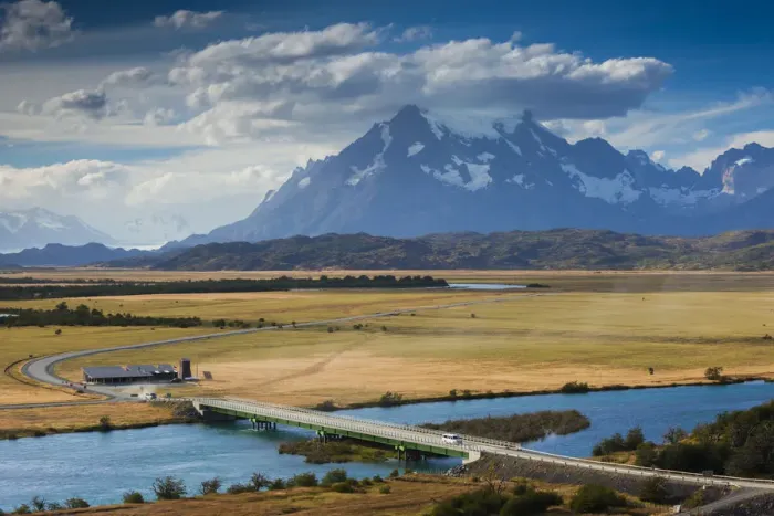 Framed Print : Chile, Magallanes Region, Torres del Paine National Park, Villa Serrano landscape Framed Print : Chile, Magallanes Region, Torres del Paine National Park, Villa Serrano landscape