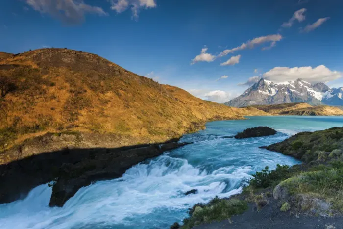 Framed Print : Chile, Magallanes Region, Torres del Paine National Park, Lago Pehoe, Explora Hotel Framed Print : Chile, Magallanes Region, Torres del Paine National Park, Lago Pehoe, Explora Hotel