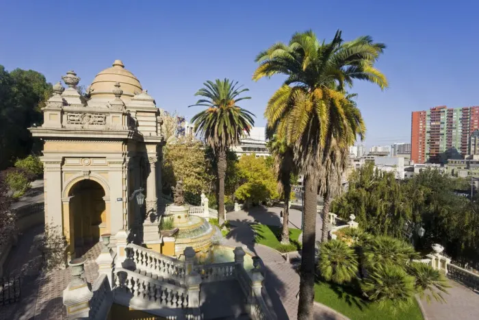 Framed Print : Chile, Santiago, Cerro Santa Lucia, Santa Lucia park and the ornate Terraza Neptuno Framed Print : Chile, Santiago, Cerro Santa Lucia, Santa Lucia park and the ornate Terraza Neptuno