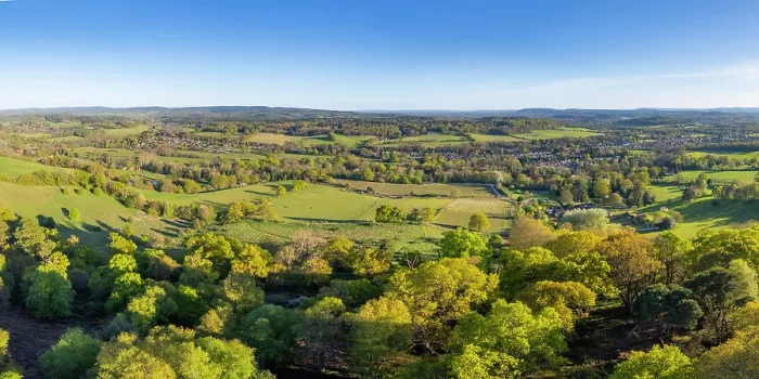 Framed Print : Chilworth, North Downs, Surrey, England, UK