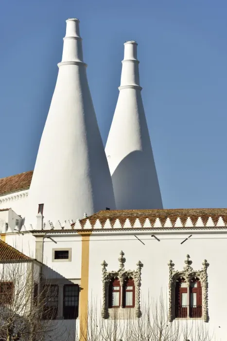 Framed Print : Chimneys of the Palacio Nacional de Sintra (Sintra National Palace), a Royal Palace Framed Print : Chimneys of the Palacio Nacional de Sintra (Sintra National Palace), a Royal Palace