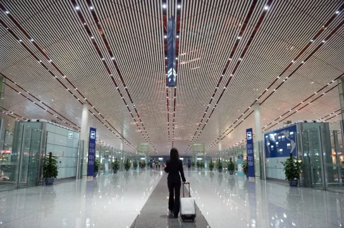Framed Print : China, Beijing, Beijing Capital Airport Framed Print : China, Beijing, Beijing Capital Airport