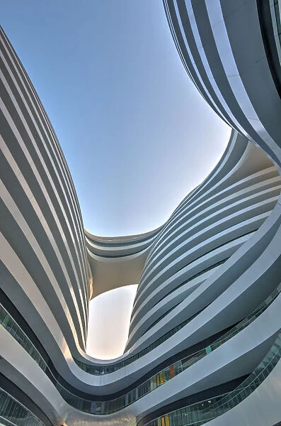 China, Beijing, Chaoyangmen South Street, Galaxy SOHO by architect Zaha Hadid