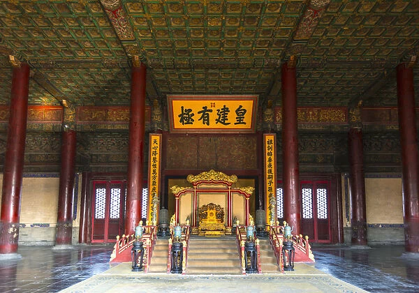 China, Beijing, Forbidden City, Hall of Preserving Harmony, Throne