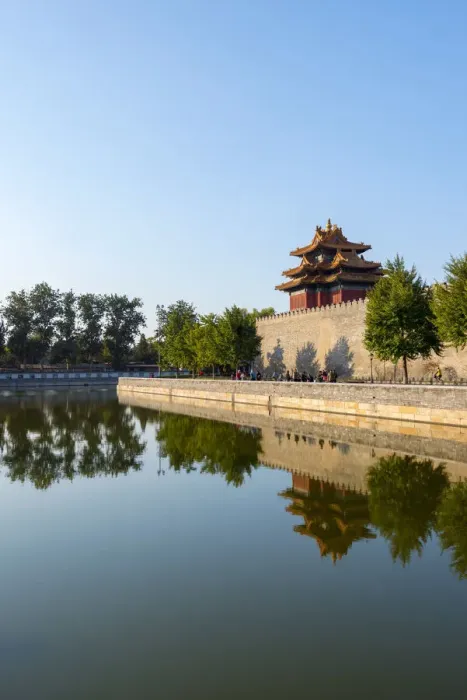 Framed Print : China, Beijing, Forbidden City, Palace Moat
