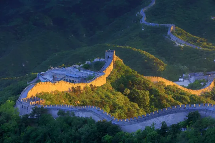 Framed Print : China, Beijing, Great wall of Badaling, sunset on the great wall Framed Print : China, Beijing, Great wall of Badaling, sunset on the great wall