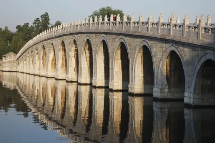 Framed Print : China, Beijing, The Summer Palace, Seventeen Arched Bridge Framed Print : China, Beijing, The Summer Palace, Seventeen Arched Bridge