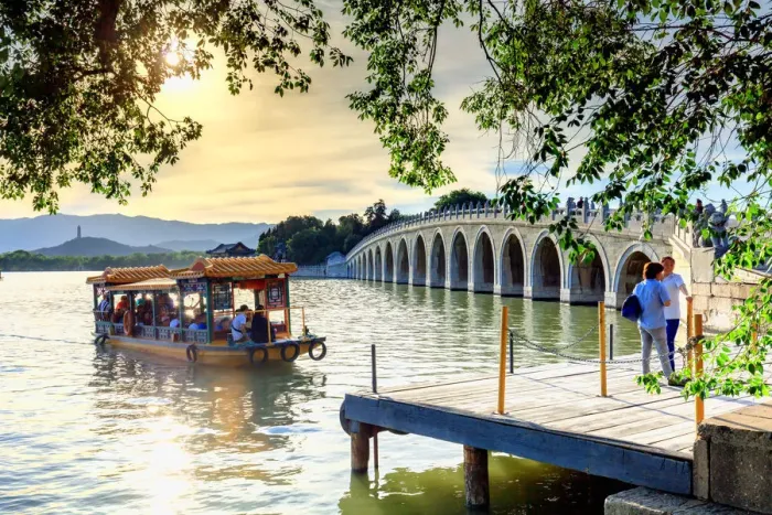 Framed Print : China, Beijing, the Summer Palace, Seventeen Arches Bridge Framed Print : China, Beijing, the Summer Palace, Seventeen Arches Bridge