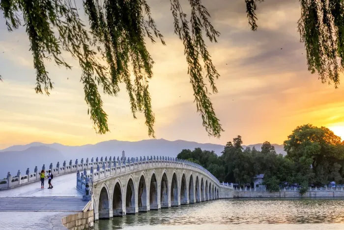Framed Print : China, Beijing, the Summer Palace, Seventeen Arches Bridge Framed Print : China, Beijing, the Summer Palace, Seventeen Arches Bridge