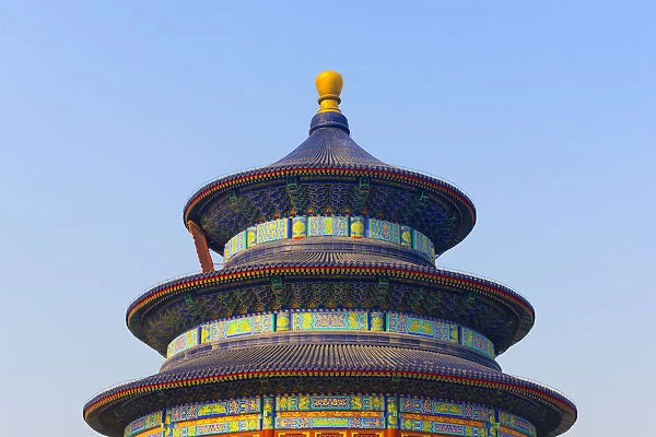 China, Beijing, Tiantan Park, Temple of Heaven, Hall of Prayer for Good Harvests