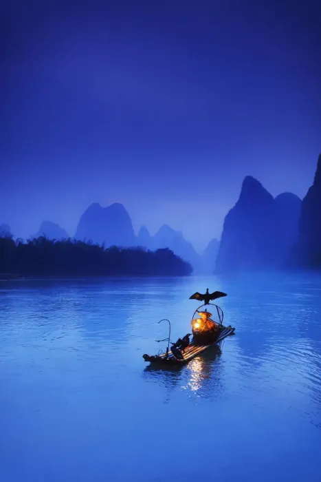 Framed Print : China, Guangxi province, Xingping village along River Li Framed Print : China, Guangxi province, Xingping village along River Li