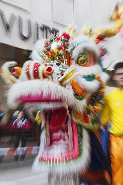 China, Hong Kong, Annual New Years Day Festival Parade, Chinese Dragon