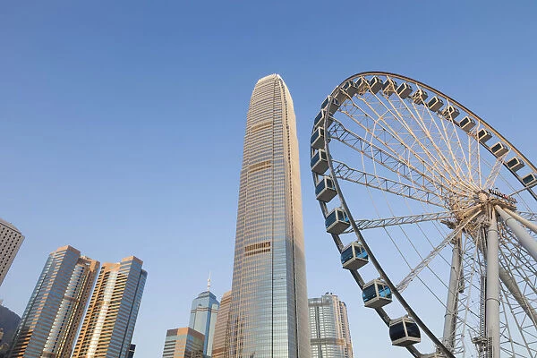China, Hong Kong, Central, Hong Kong Observation Wheel and The International Finance