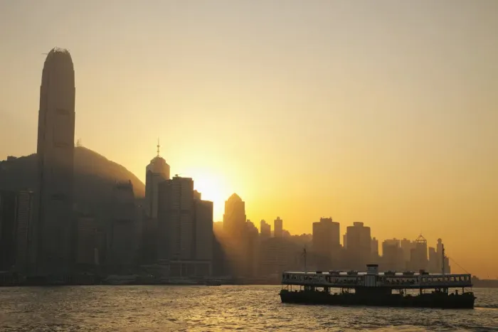 Framed Print : China, Hong Kong, City Skyline and Victoria Peak Framed Print : China, Hong Kong, City Skyline and Victoria Peak