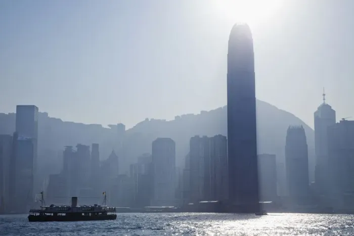 Framed Print : China, Hong Kong, City Skyline and Victoria Peak Framed Print : China, Hong Kong, City Skyline and Victoria Peak