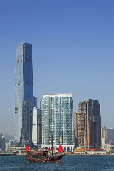 China, Hong Kong, Kowloon Skyline & International Commerce Centre Building (ICC)
