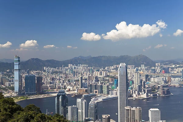 China, Hong Kong, view from Victoria Peak
