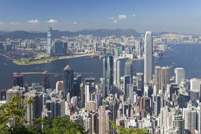 Framed Print : China, Hong Kong, view from Victoria Peak Framed Print : China, Hong Kong, view from Victoria Peak