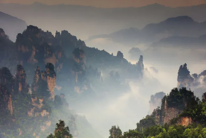 Framed Print : China, Hunan, Zhangjiajie National Forest Park, also called the Halleluja mountains Framed Print : China, Hunan, Zhangjiajie National Forest Park, also called the Halleluja mountains