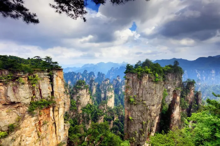 Framed Print : China, Hunan, Zhangjiajie National Forest Park, also called the Halleluja mountains Framed Print : China, Hunan, Zhangjiajie National Forest Park, also called the Halleluja mountains