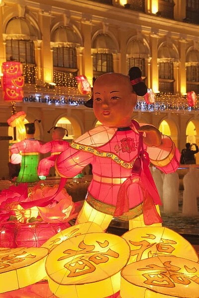 China, Macau, Chinese Decorations in Senado Square