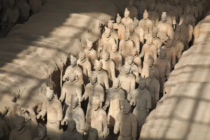 Framed Print : China, Shaanxi, Xi an, The Terracotta Army Museum, Terracotta warriors